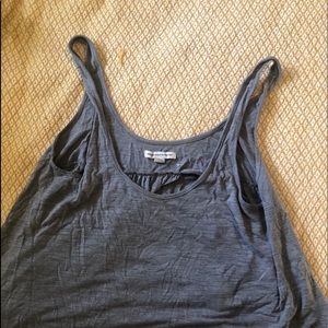 American Eagle Gray Flowy Top